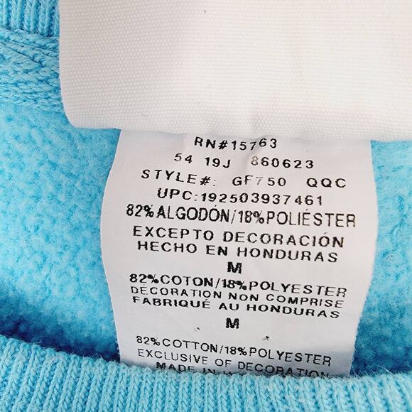 Champion Reverse Weave Turquoise Aqua Long Sleeve Sweatshirt - Size M - Picture 5 of 5